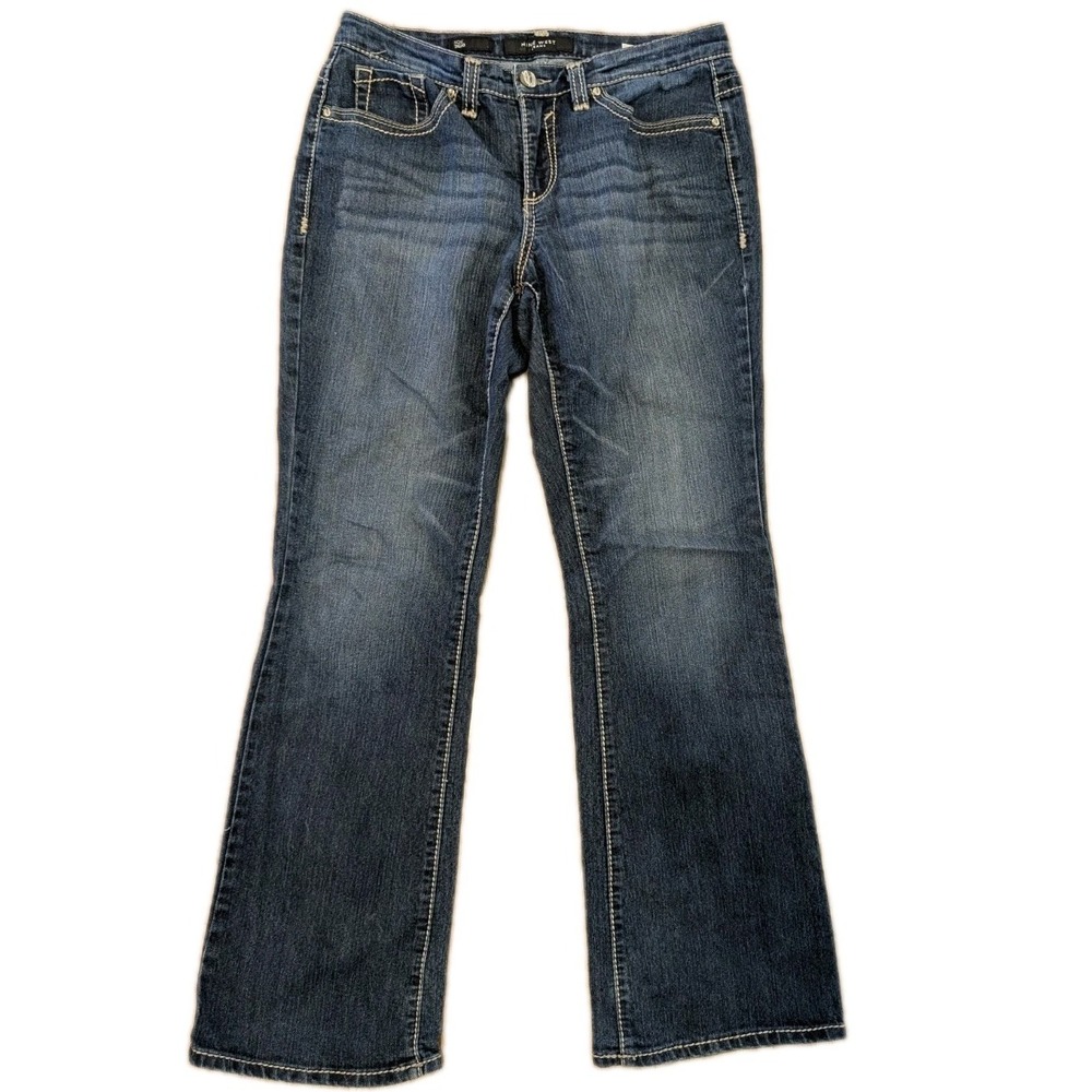 Nine West Bling Boot Cut Rhinestone Embellished Pocket Womens Jeans 10 30